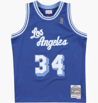Майка мужская Mitchell & Ness Nba Swingman Jersey Los Angeles Lakers 1996-97 Shaquille ONeal Blue SMJYAC18013-LALROYA96SON