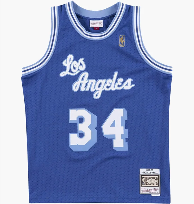 Майка чоловіча Mitchell & Ness Nba Swingman Jersey Los Angeles Lakers 1996-97 Shaquille ONeal Blue SMJYAC18013-LALROYA96SON