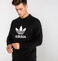 Свитшот мужской Adidas Trefoil Crew Black Cw1235