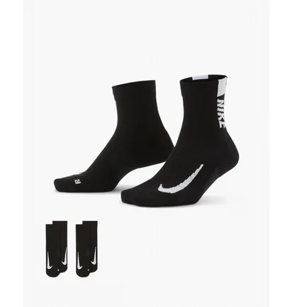 Шкарпетки унісекс Nike U Nk Mltplier Ankle (2 пари) Black SX7556-010