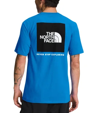 Футболка мужская The North Face Short-Sleeve Box Nse Heathered Tee Blue NF0A812HTV5