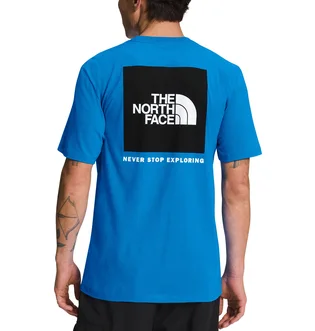 Футболка мужская The North Face Short-Sleeve Box Nse Heathered Tee Blue NF0A812HTV5