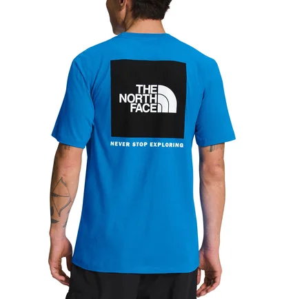 Футболка мужская The North Face Short-Sleeve Box Nse Heathered Tee Blue NF0A812HTV5