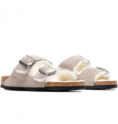 Тапочки жіночі BIRKENSTOCK WomenS Arizona Shearling Grey 1017403