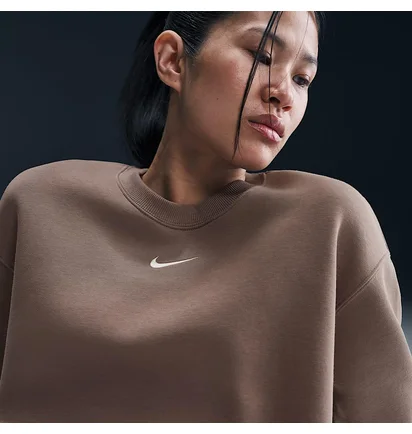 Свитшот женский Nike Sportswear Phoenix Fleece Brown FZ4270-233