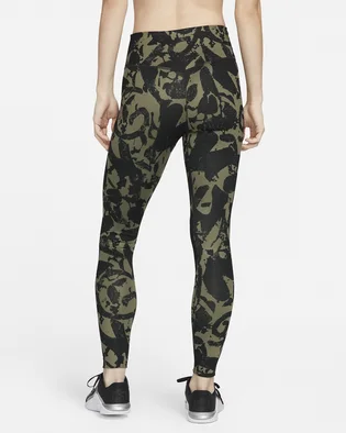 Легінси жіночі Nike One Luxe Icon Clash Green Dm7623-010