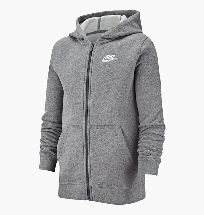 Кофта дитяча Nike B Nsw Hoodie Fz Club Grey BV3699-091