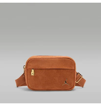 Сумка чоловіча Air Jordan Jam Suede Monogram Camera Brown MA9207-X6X
