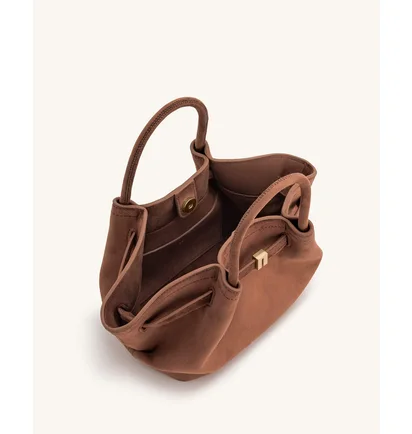 Сумка женская JW PEI Hana Mini Faux Suede Tote Bag Brown BB2024BG83441JWP