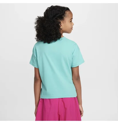 Футболка детская Nike G Boxy Hang In There Turquoise FZ5538-300