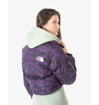 Пуховик жіночий The North Face Print Nuptse Short Violet NF0A5IXT-29J
