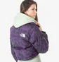 Пуховик жіночий The North Face Print Nuptse Short Violet NF0A5IXT-29J
