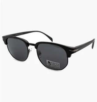 Сонцезахисні окуляри жіночі Havvs Black/Grey 68038-G