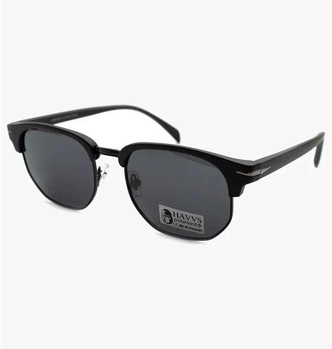 Сонцезахисні окуляри жіночі Havvs Black/Grey 68038-G