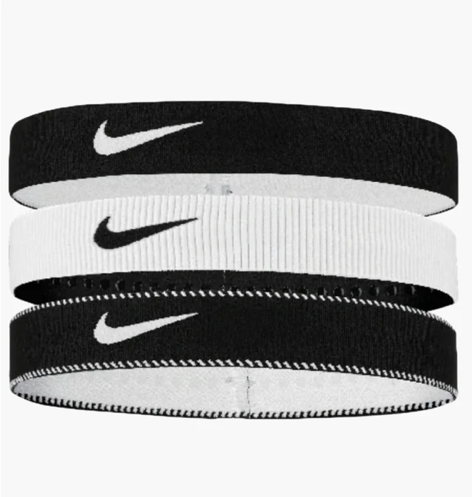 Повязка на голову Nike Hairbands Flex Classic (3 шт) Black/White N.101.1932.036.OS