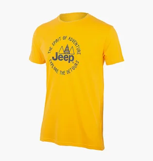 Футболка мужская Jeep T-Shirt The Spirit Of Adventure Yellow O102587-Y249