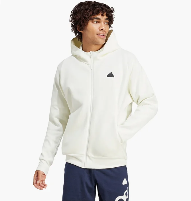 Толстовка чоловіча Adidas Z.N.E. Premium Full-Zip Hooded Track Top Beige IR5208