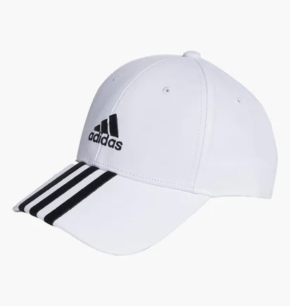 Кепка унісекс Adidas 3-Stripes Cotton Twill Baseball Performance White II3509