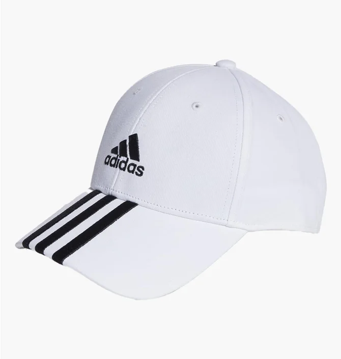 Кепка унісекс Adidas 3-Stripes Cotton Twill Baseball Performance White II3509