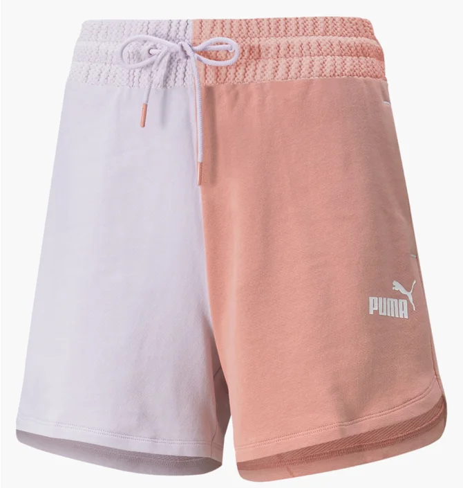 Шорты женские Puma Power High-Waist Beige/Violet 848405-17