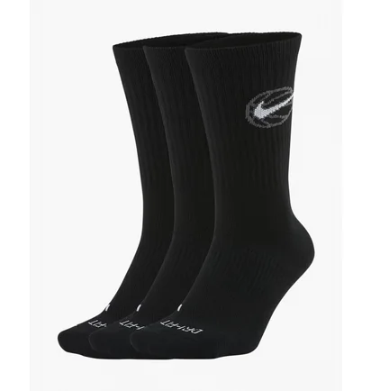 Шкарпетки унісекс Nike U Nk Crew Everyday Bball (3 пари) Black Da2123-010