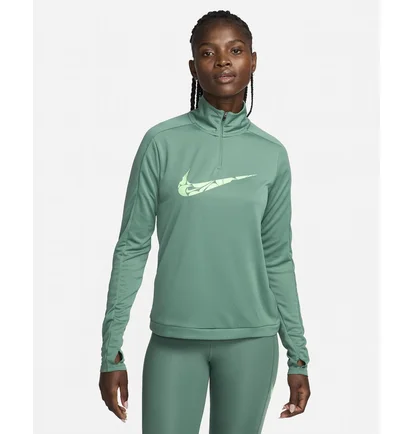 Кофта женская Nike 1/4 Dri-Fit Swoosh Green FN2636-361