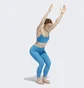 Топ женский Adidas Yoga Studio Light-Support 3-Stripes Bra Blue Hh9127