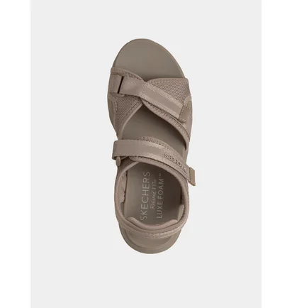 Сандалі жіночі Skechers Sport Comfort DLux Walker Beige 163585-TPE