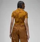 Рубашка женская Air Jordan Knit Short-Sleeve Top Brown FN5402-241