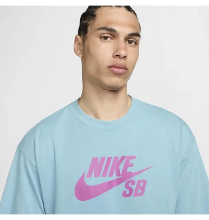 Футболка мужская Nike Logo Skate T-Shirt Light Blue CV7539-464