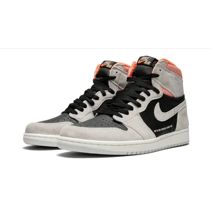 Кроссовки мужские Air Jordan 1 Retro High Og Grey/Black 555088-018
