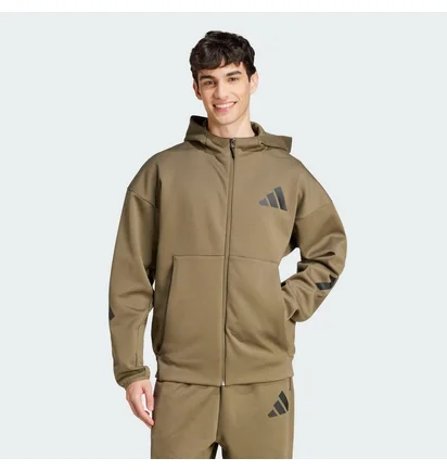 Толстовка чоловіча Adidas Z.N.E. Full-Zip Olive JD2910
