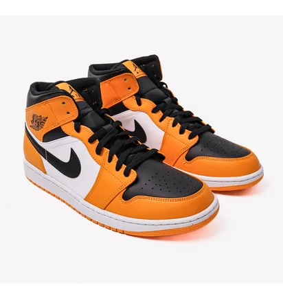 Кроссовки мужские Nike Air Jordan 1 Mid Yellow/White 554724-701