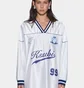 Платье женское Ksubi Teamster Ls Dress Vintage White WPS26DR004