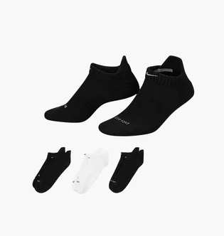 Носки женские Nike Dri-Fit No-Show Black/White (3 пары) SX4492-901