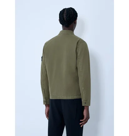 Сорочка чоловіча Stone Island 1200008 Old Effect Overshirt Olive L1S151200008-S00WN-V015G