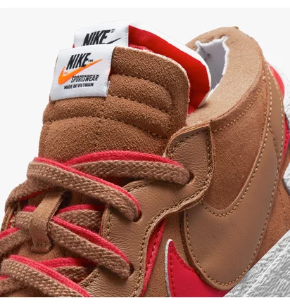 Кроссовки мужские Nike BLAZER LOW / SACAI Brown DD1877-200
