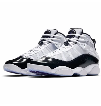 Кроссовки мужские Air Jordan 6 Rings White/Black 322992-104