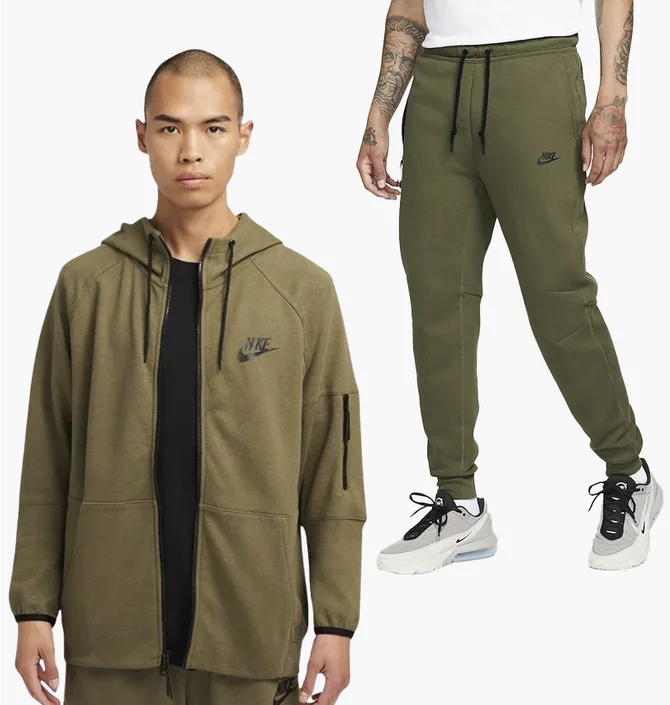 Спортивний костюм чоловічий Nike Tech Fleece Olive DD5284-222__DD5293-222