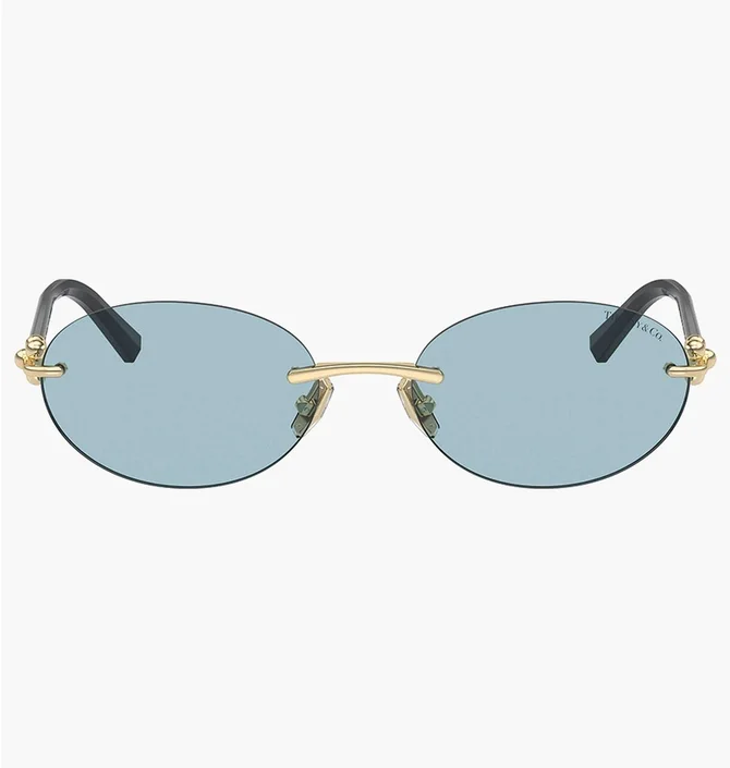 Сонцезахисні окуляри TIFFANY Light Blue/Gold TF-3104D-602180-56