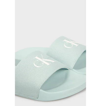 Тапочки мужские Calvin Klein Slide Monogram Turquoise YW0YW01835-TGW