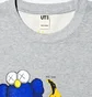 Свитшот унисекс Uniqlo Kaws Warhol Graphic Sweatshirt Grey E472951-000