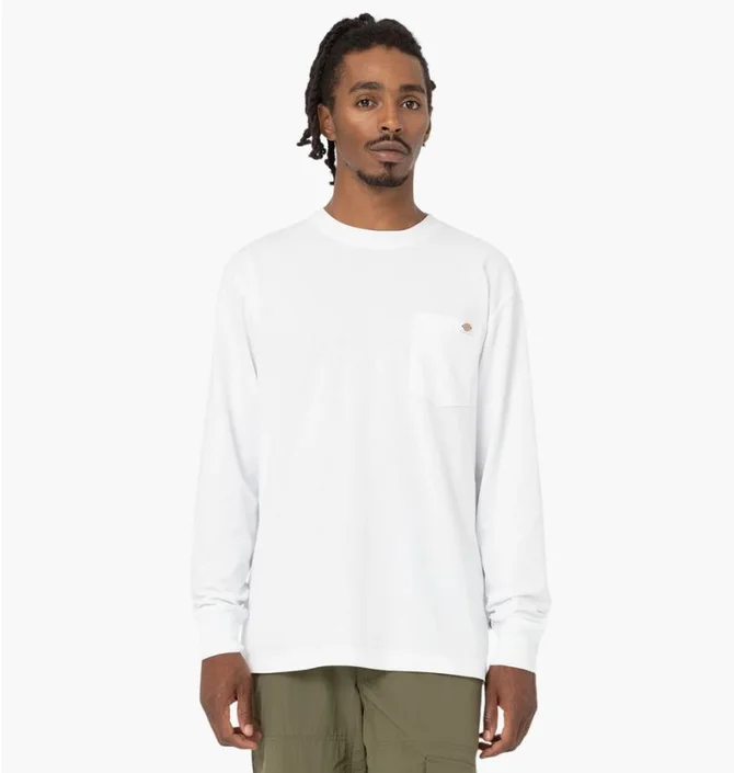 Лонгслів чоловічий Dickies Luray Pocket White DK0A4YGHWHX1