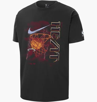 Футболка мужская Nike Miami Heat Courtside Max90 Nba T-Shirt Black FN2051-010