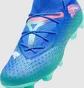 Бутсы унисекс Puma Future 7 Ultimate Fg/Ag Blue/Turquoise 107917-01