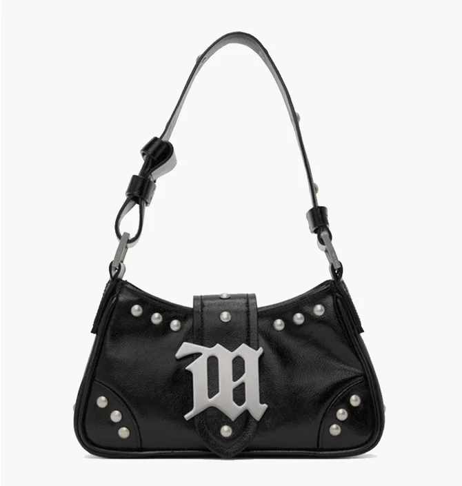 Сумка женская Misbhv Leather Studded Small Bag Black 241937F048026