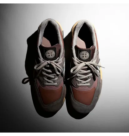Кроссовки мужские New Balance 998 Miusa Stone Island Raso Gommato Brown U998PR