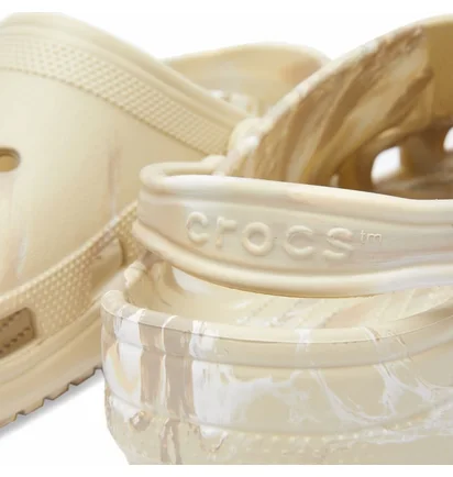 Тапочки мужские Crocs Classic Marbled Clog Beige 206867-2Y3