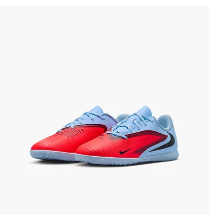 Футзалки дитячі Nike Phantom 6 Low Club Ic Light Blue/Red HQ2031-400