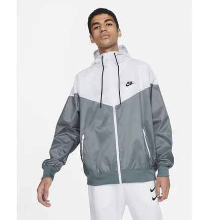 Вітровка чоловіча Nike Sportswear Windrunner Grey/White DA0001-084